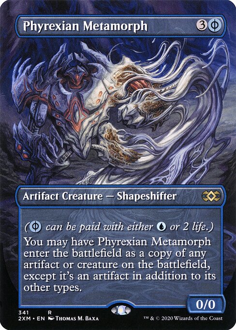 Phyrexian Metamorph — Double Masters #341, art by Thomas M. Baxa