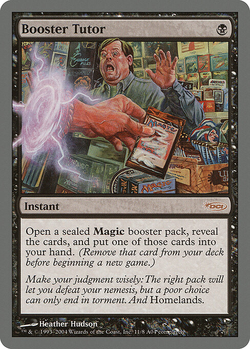 Booster Tutor — Arena League 2004 #11, art by Heather Hudson