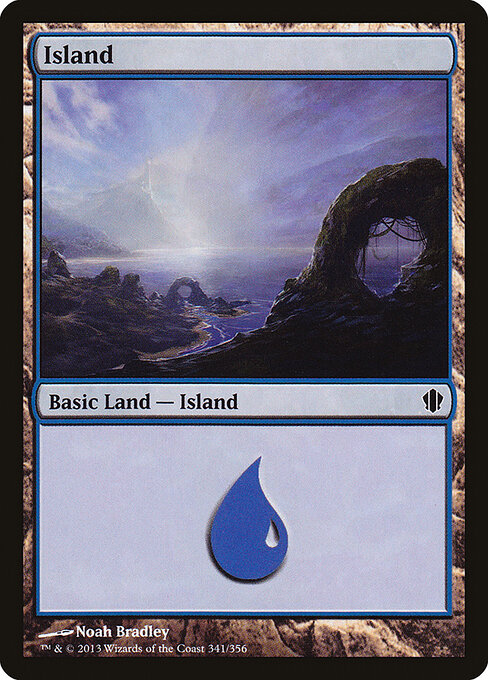 Island — Commander 2013 #341, art by Noah Bradley