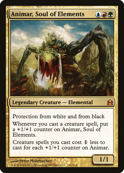 Animar, Soul of Elements — Commander 2011 #181, art by Peter Mohrbacher