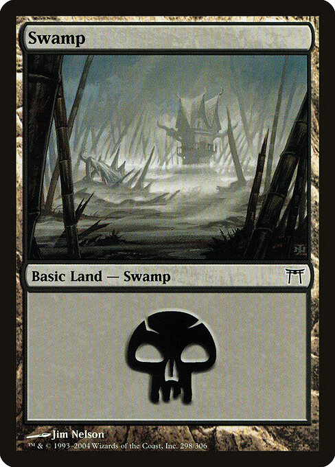 Swamp — Champions of Kamigawa #298, art by Jim Nelson
