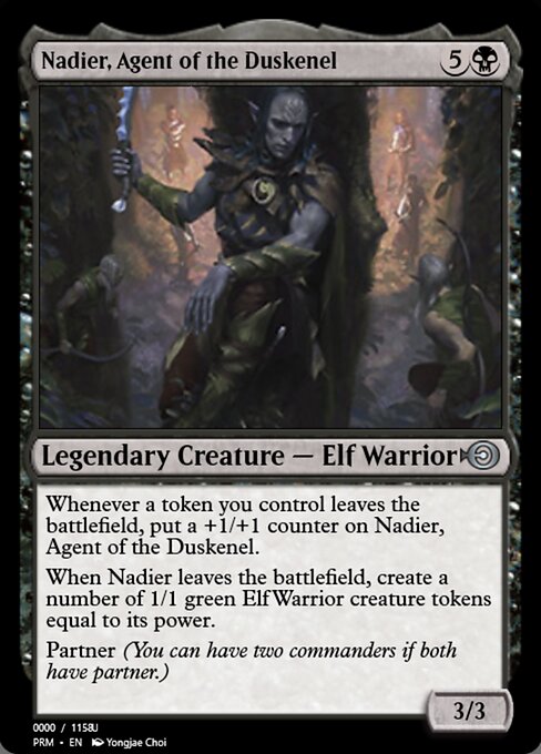 Nadier, Agent of the Duskenel — Magic Online Promos #86294, art by Yongjae Choi