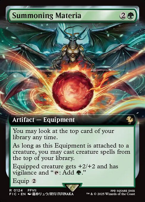 Summoning Materia — Final Fantasy Commander #124, art by Ryu Fujinaka