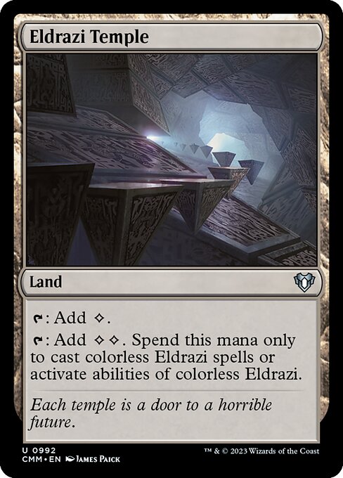 Eldrazi Temple — Commander Masters #992, art by James Paick