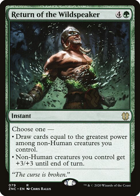 Return of the Wildspeaker — Zendikar Rising Commander #79, art by Chris Rallis