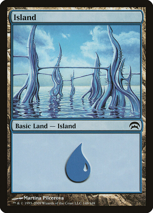 Island — Planechase #149, art by Martina Pilcerova