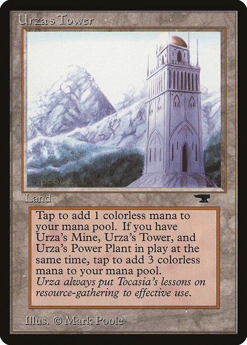 Urza's Tower — Antiquities #85d, art by Mark Poole