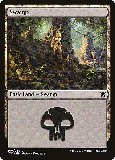 Swamp — Khans of Tarkir #260, art by Adam Paquette