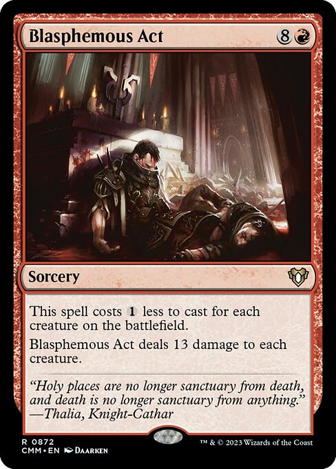 Blasphemous Act — Commander Masters #872, art by Daarken