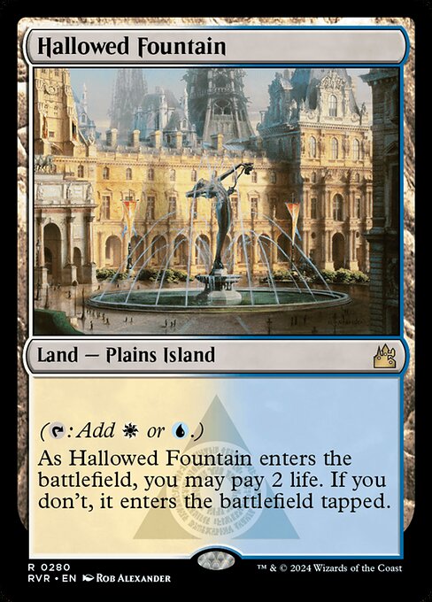 Hallowed Fountain — Ravnica Remastered #280, art by Rob Alexander
