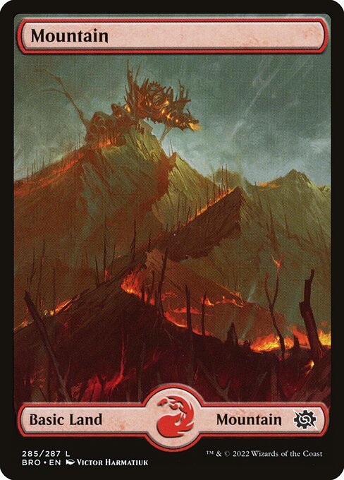 Mountain — The Brothers' War #285, art by Victor Harmatiuk