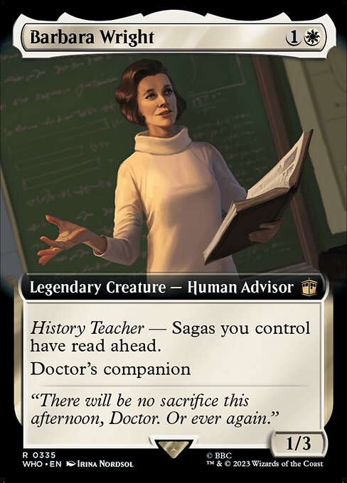 Barbara Wright — Doctor Who #335, art by Irina Nordsol