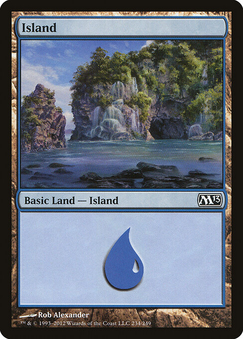Island — Magic 2013 #234, art by Rob Alexander