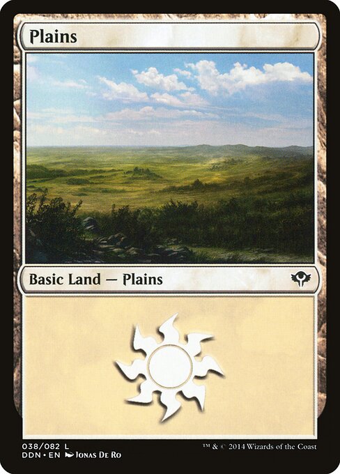 Plains — Duel Decks: Speed vs. Cunning #38, art by Jonas De Ro