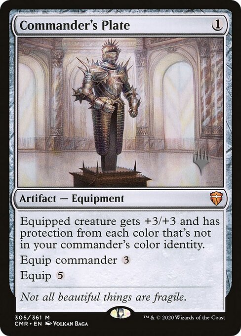 Commander's Plate — Commander Legends Promos #305p, art by Volkan Baǵa
