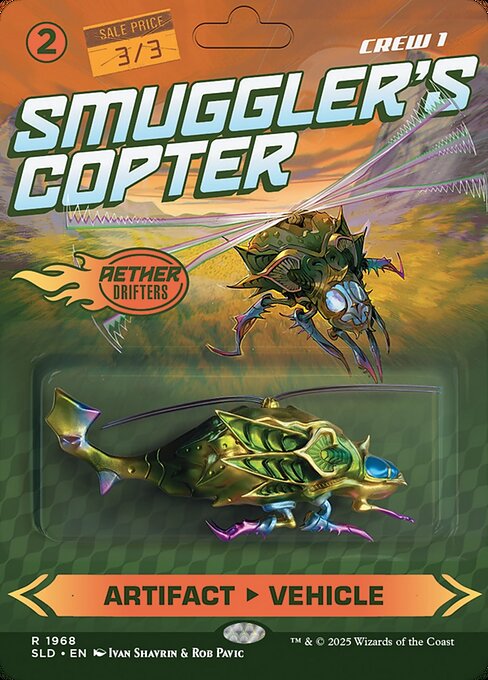 Smuggler's Copter — Secret Lair Drop #1968, art by Ivan Shavrin & Rob Pavic