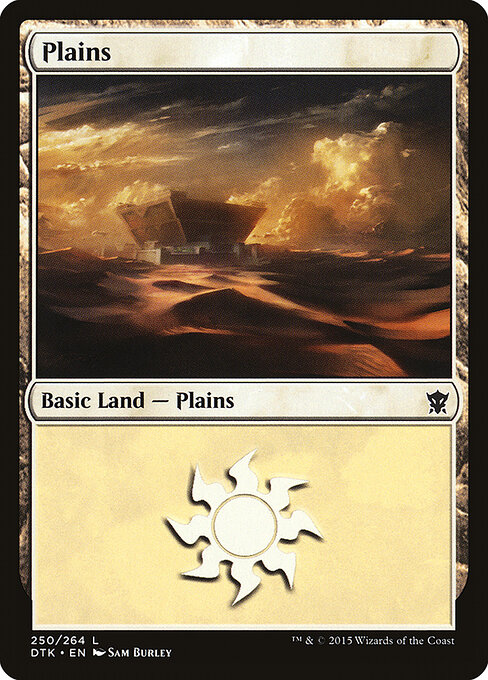 Plains — Dragons of Tarkir #250, art by Sam Burley