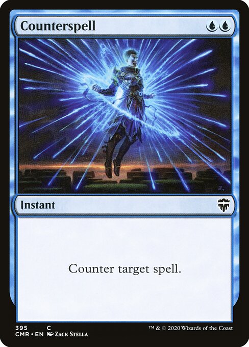 Counterspell — Commander Legends #395, art by Zack Stella