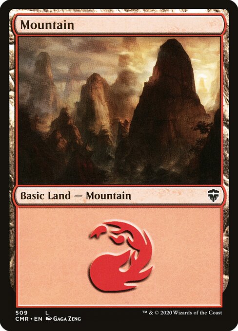 Mountain — Commander Legends #509, art by Gaga Zeng