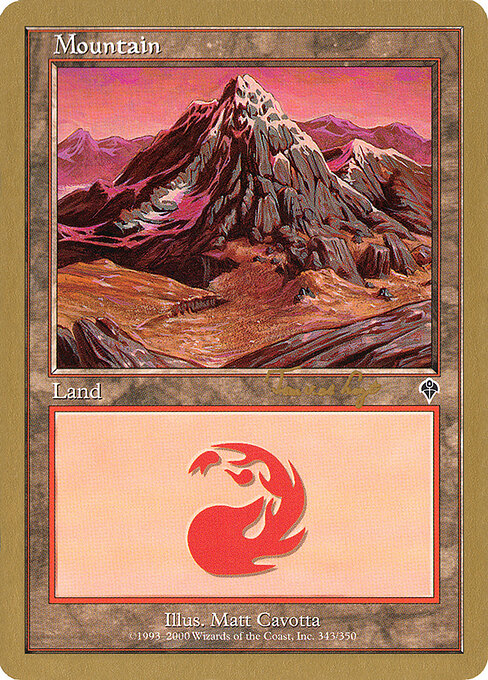 Mountain — World Championship Decks 2001 #tvdl343, art by Matt Cavotta