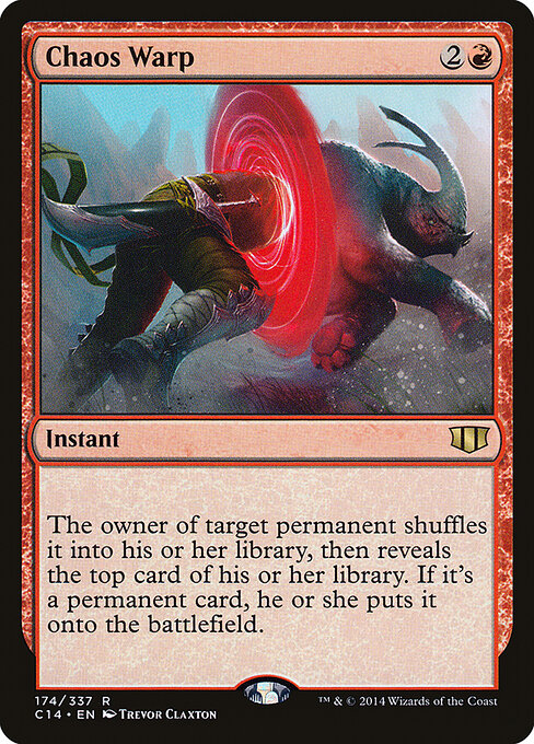 Chaos Warp — Commander 2014 #174, art by Trevor Claxton
