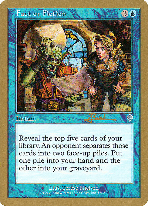 Fact or Fiction — World Championship Decks 2001 #ar57, art by Terese Nielsen