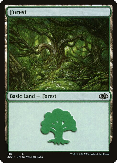 Forest — Jumpstart 2022 #110, art by Volkan Baǵa