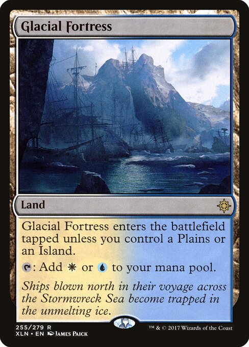Glacial Fortress — Ixalan #255, art by James Paick
