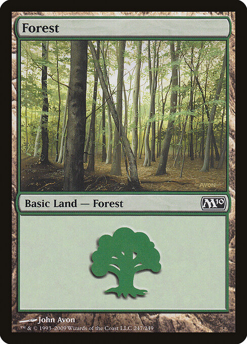 Forest — Magic 2010 #247, art by John Avon