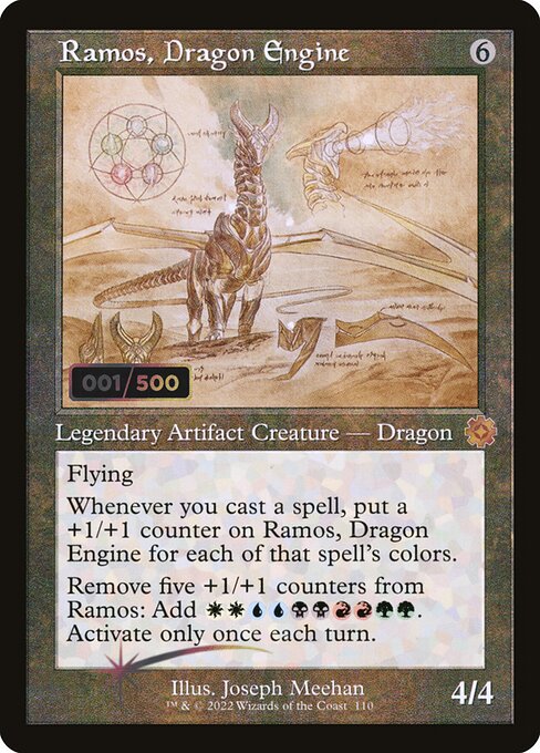 Ramos, Dragon Engine — The Brothers' War Retro Artifacts #110z, art by Joseph Meehan