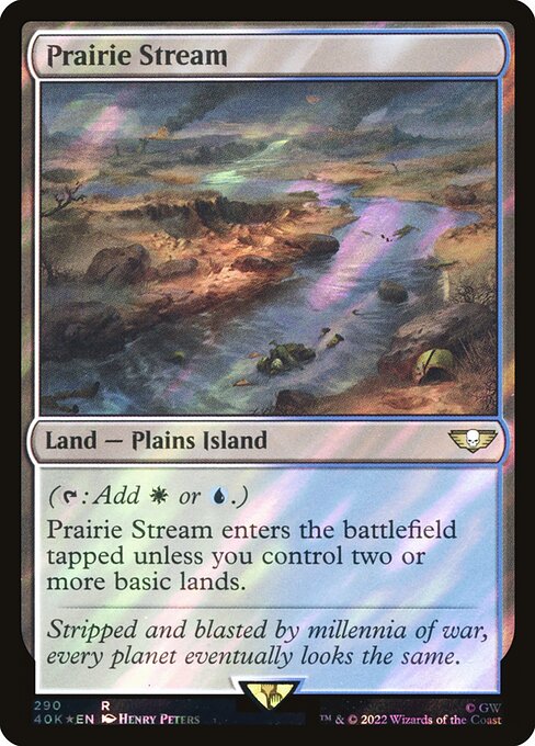 Prairie Stream — Warhammer 40,000 Commander #290★, art by Henry Peters