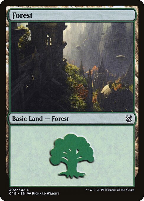 Forest — Commander 2019 #302, art by Richard Wright