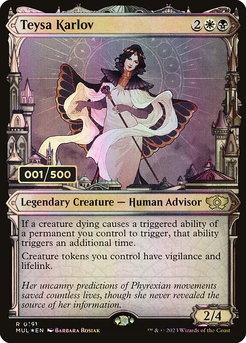 Teysa Karlov — Multiverse Legends #191z, art by Barbara Rosiak