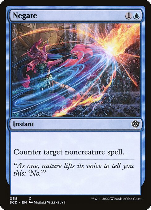Negate — Starter Commander Decks #58, art by Magali Villeneuve