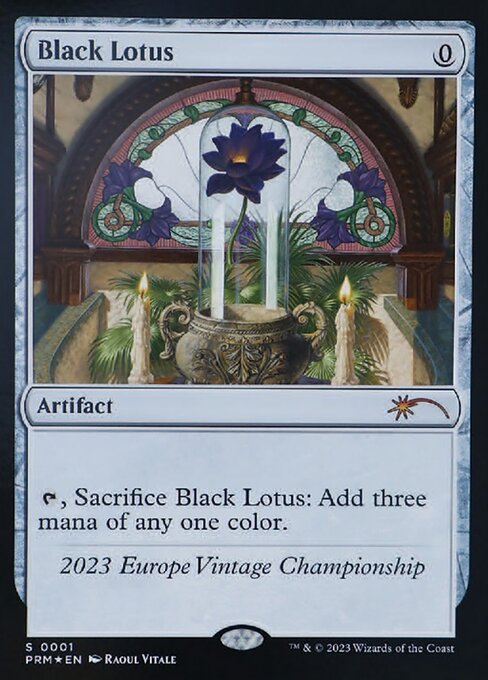 Black Lotus — Vintage Championship #2023EU, art by Raoul Vitale