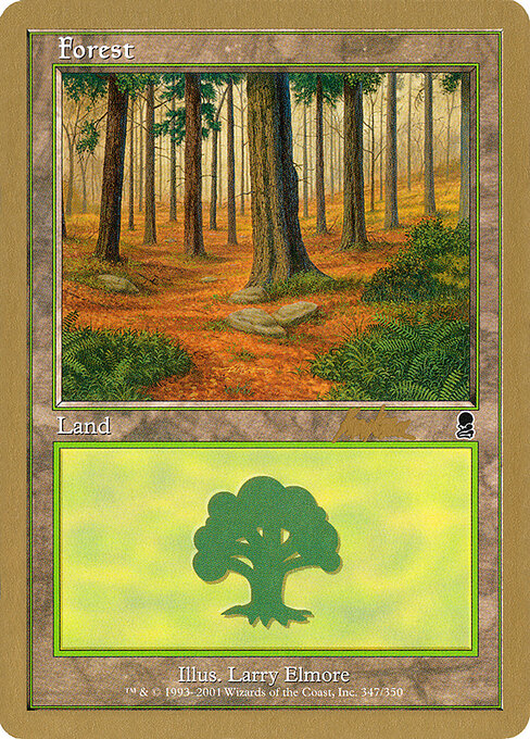 Forest — World Championship Decks 2002 #bk347, art by Larry Elmore