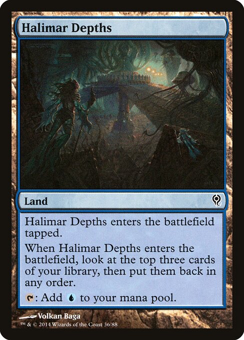 Halimar Depths — Duel Decks: Jace vs. Vraska #36, art by Volkan Baǵa