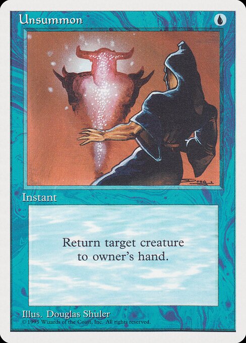 Unsummon — Rivals Quick Start Set #13, art by Douglas Shuler