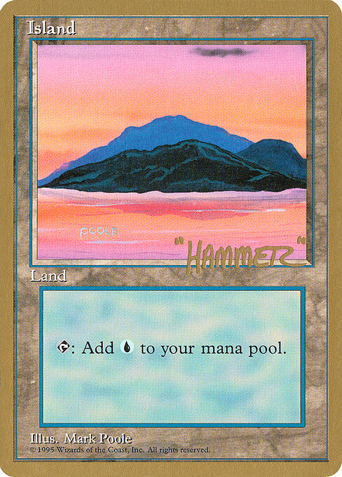 Island — Pro Tour Collector Set #shr369, art by Mark Poole