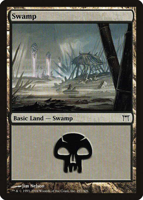 Swamp — Champions of Kamigawa #297, art by Jim Nelson