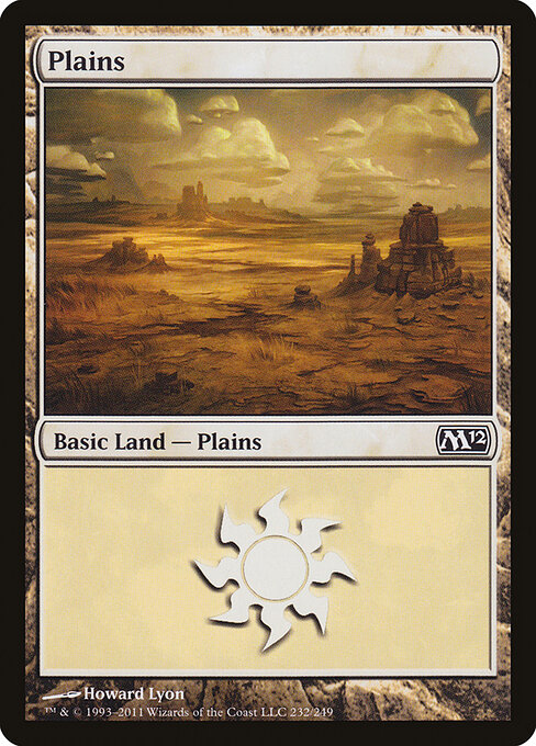 Plains — Magic 2012 #232, art by Howard Lyon