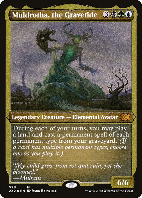 Muldrotha, the Gravetide — Double Masters 2022 #528, art by Jason Rainville