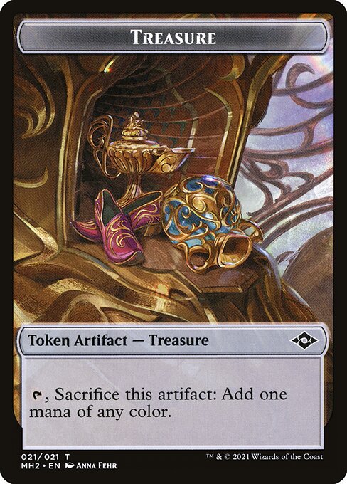 Treasure — Modern Horizons 2 Tokens #21, art by Anna Fehr