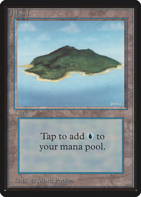 Island — Limited Edition Beta #292, art by Mark Poole