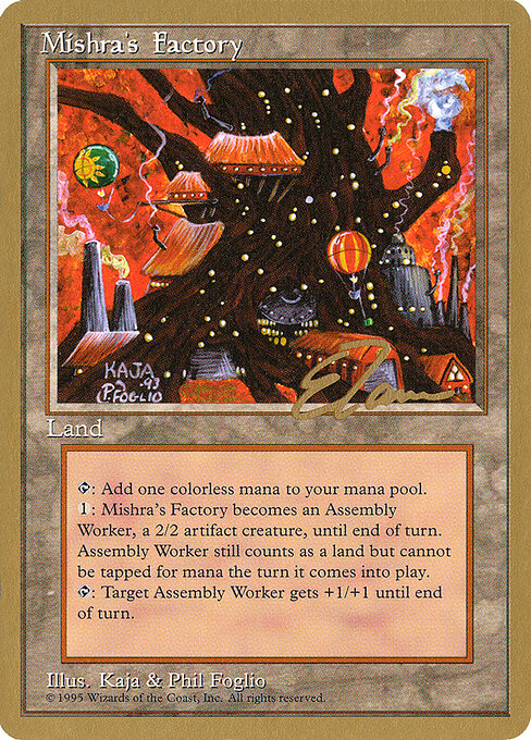Mishra's Factory — Pro Tour Collector Set #et361, art by Kaja Foglio & Phil Foglio