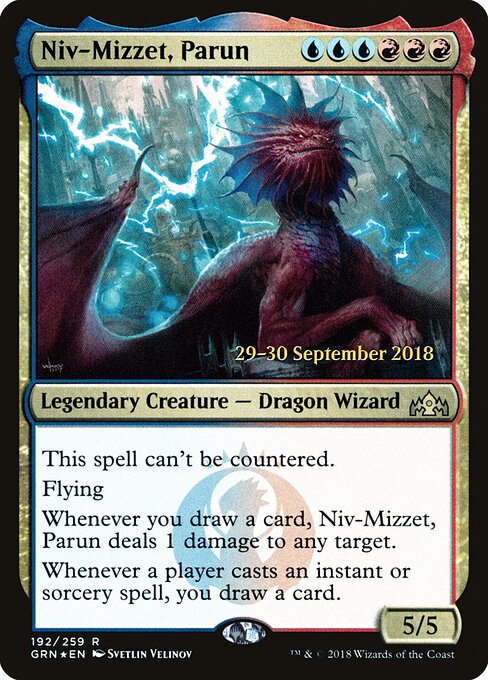 Niv-Mizzet, Parun — Guilds of Ravnica Promos #192s, art by Svetlin Velinov