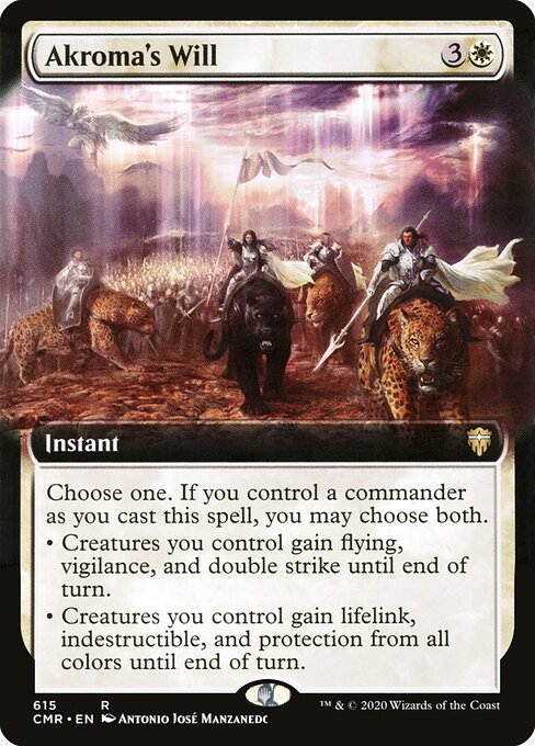 Akroma's Will — Commander Legends #615, art by Antonio José Manzanedo