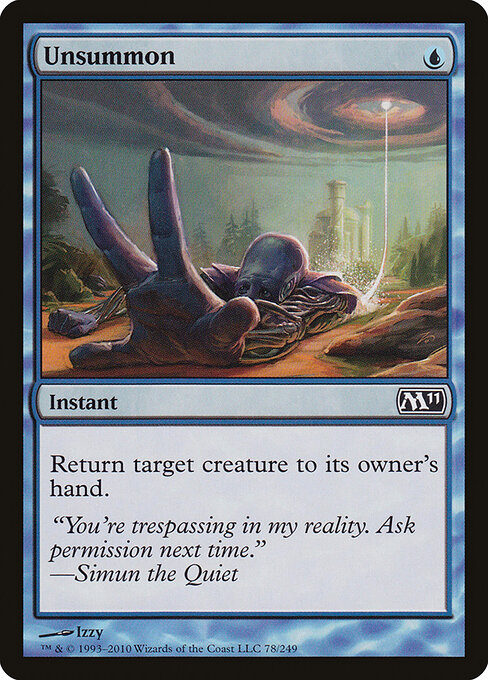 Unsummon — Magic 2011 #78, art by Izzy