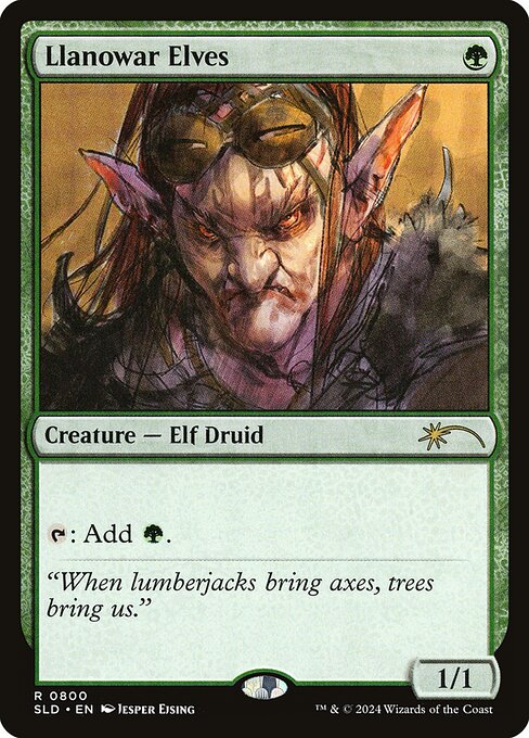 Llanowar Elves — Secret Lair Drop #800, art by Jesper Ejsing