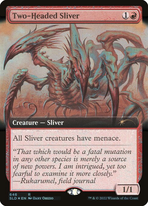 Two-Headed Sliver — Secret Lair Drop #646, art by Dany Orizio